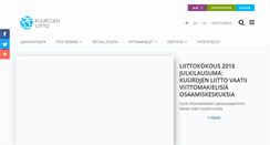 Desktop Screenshot of kuurojenliitto.fi